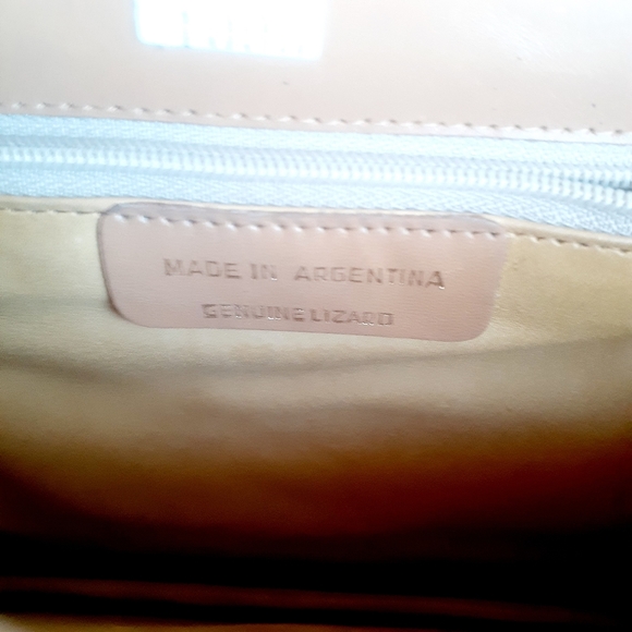 VTG Genuine Lizard leather Clutch bag purse - Picture 5 of 6